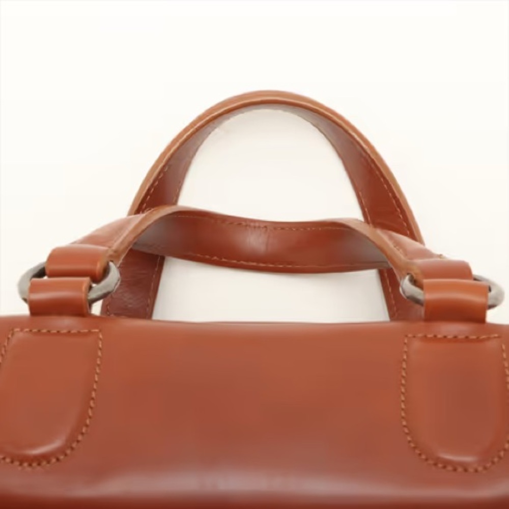 Authentic CHANEL country ride calf skin doctor bag camel leather satchel - Picture 14 of 16